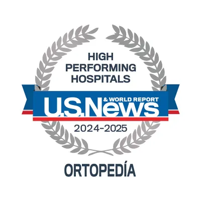 AdventHealth Orlando es reconocido por U.S. News & World Report como el único líder en la zona metropolitana de Orlando en tratamiento ortopédico.
