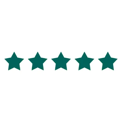 5 Green Stars for Rating