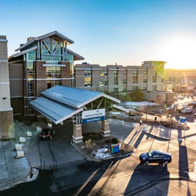 Photo of the entrance to AdventHealth Parker
