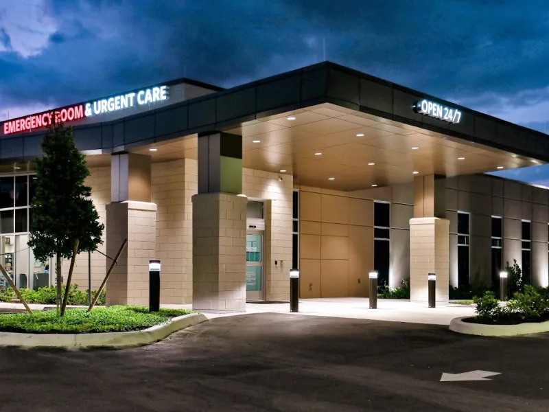 AdventHealth Cape Coral ER exterior.