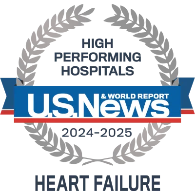 Adventhealth Orlando is recognized by U.S. News & World Report as a nationally rated leader in heart failure care.