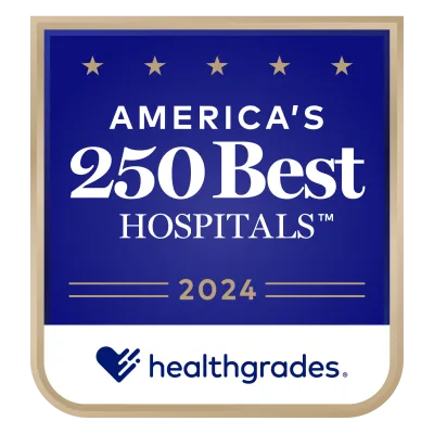 Healthgrades America's 250 Best Hospitals for 2024.